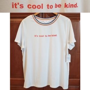 *SALE* NEW "It's Cool to be Kind" tee, very soft...only 1 left!